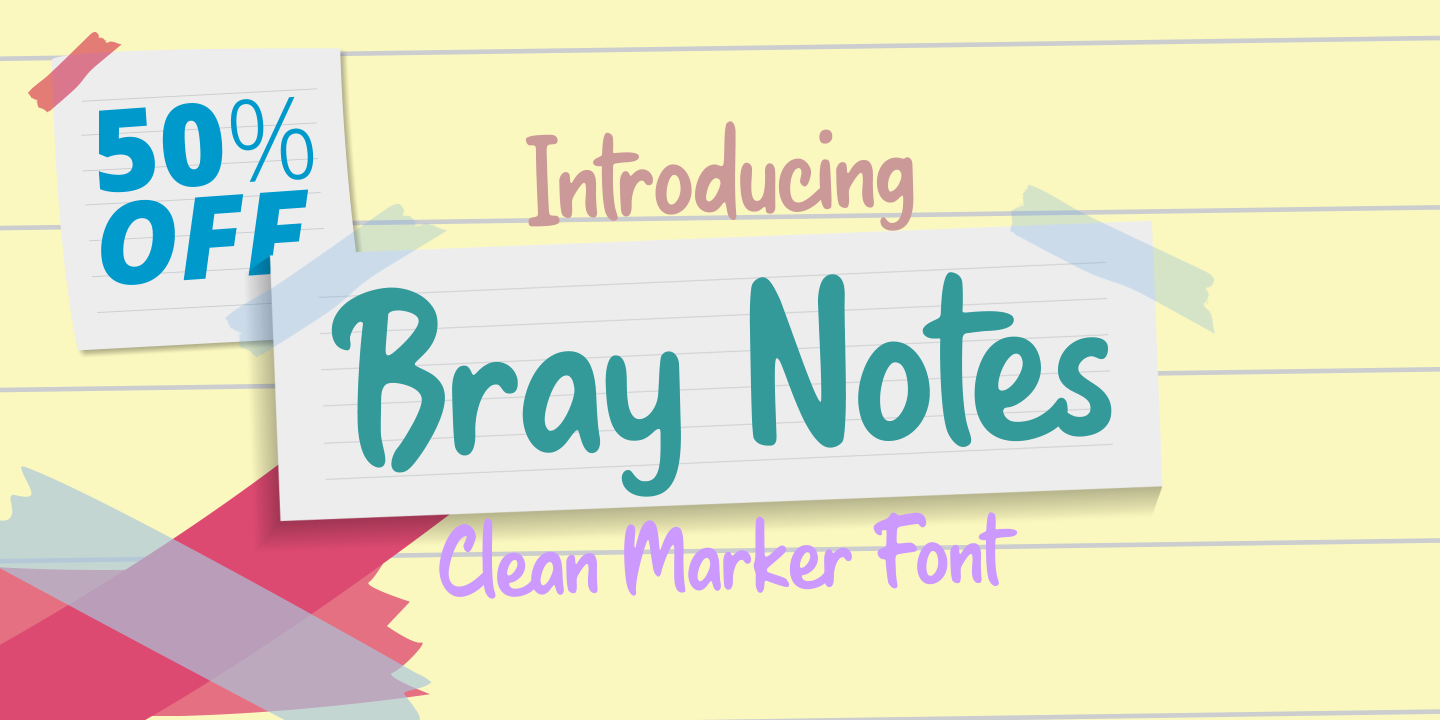 Ejemplo de fuente Bray Notes